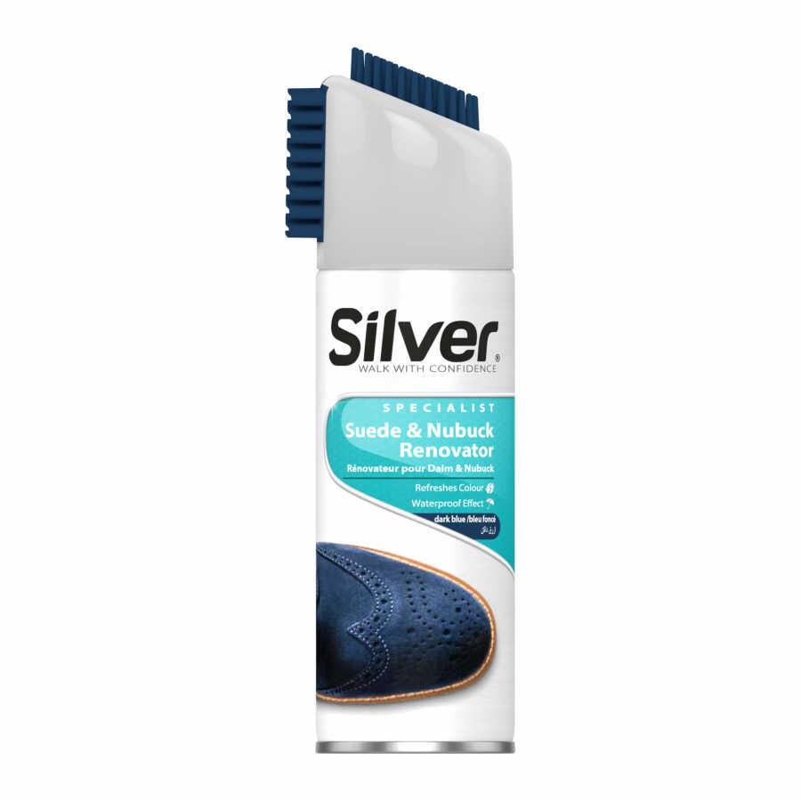 SİLVER 200 ML. KOYU MAVİ ( LACİVERT ) SÜET NUBUK YENİLEME SPREYİ